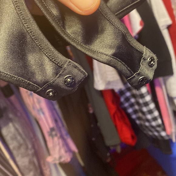 Ladies ECLIPSE black blouse floral print mesh long sleeve size Small body suit - Picture 4 of 7